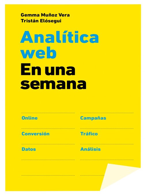 Title details for Analítica web en una semana by Tristán Elósegui - Available
